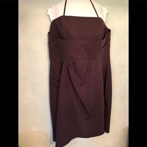 Ann Taylor Silk Plum Cocktail, Bridesmaid dress